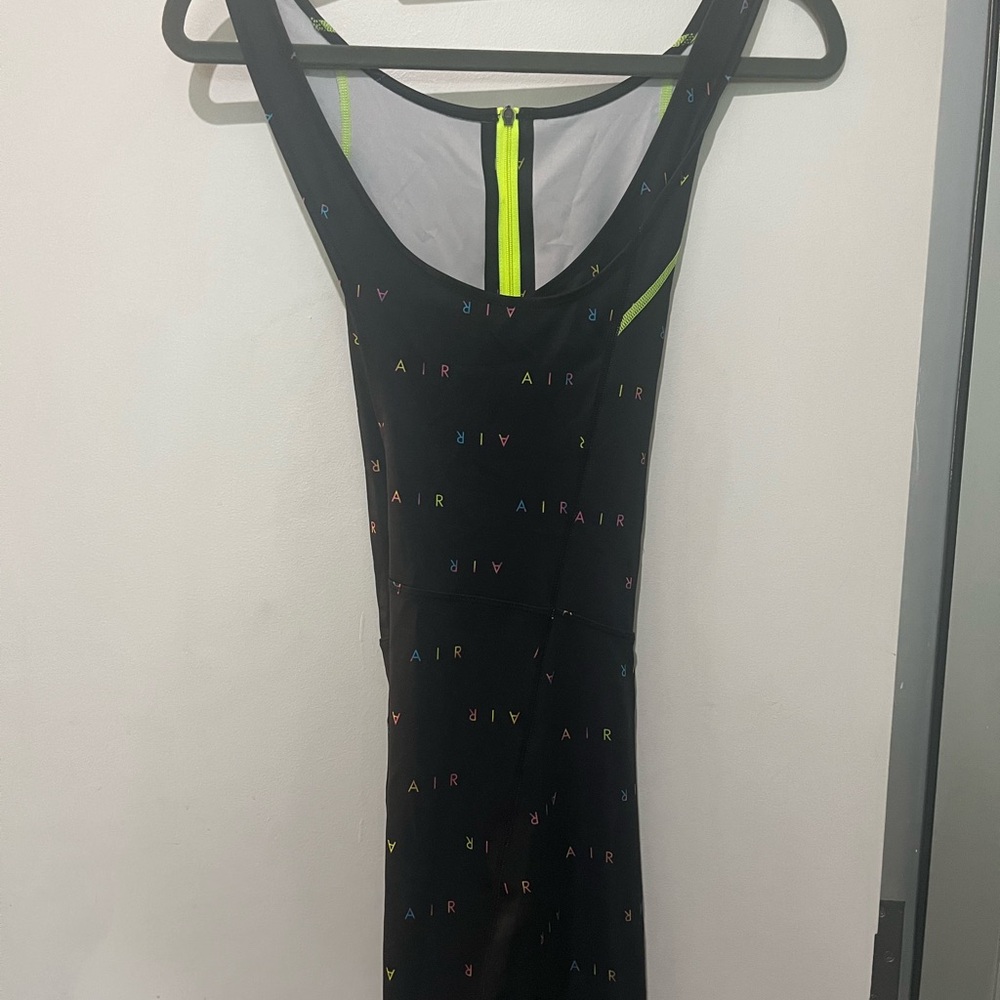 Nike Sequin Embellished Black and Yellow Athletic Jumpsuit